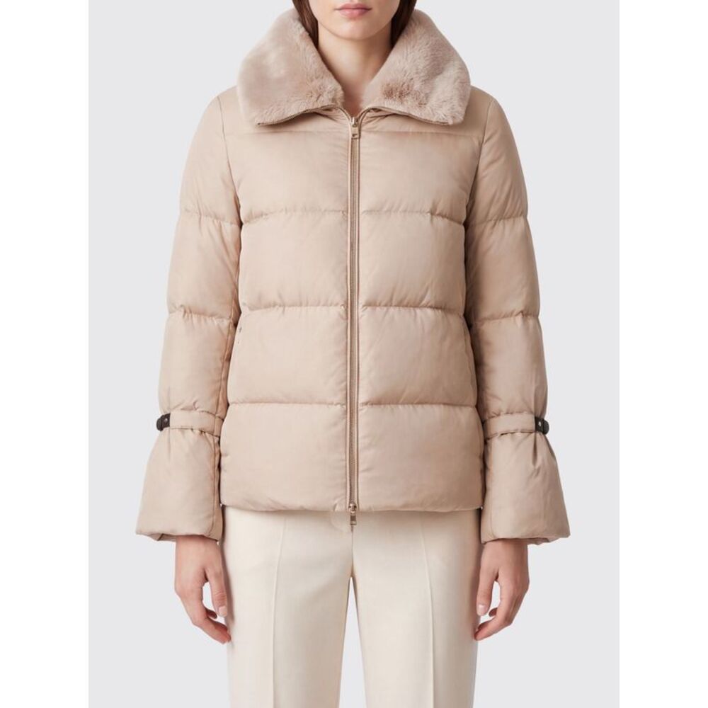 Herno Women Herno Quilted Ultra-Light Nylon Down Jacket With Fur Collar